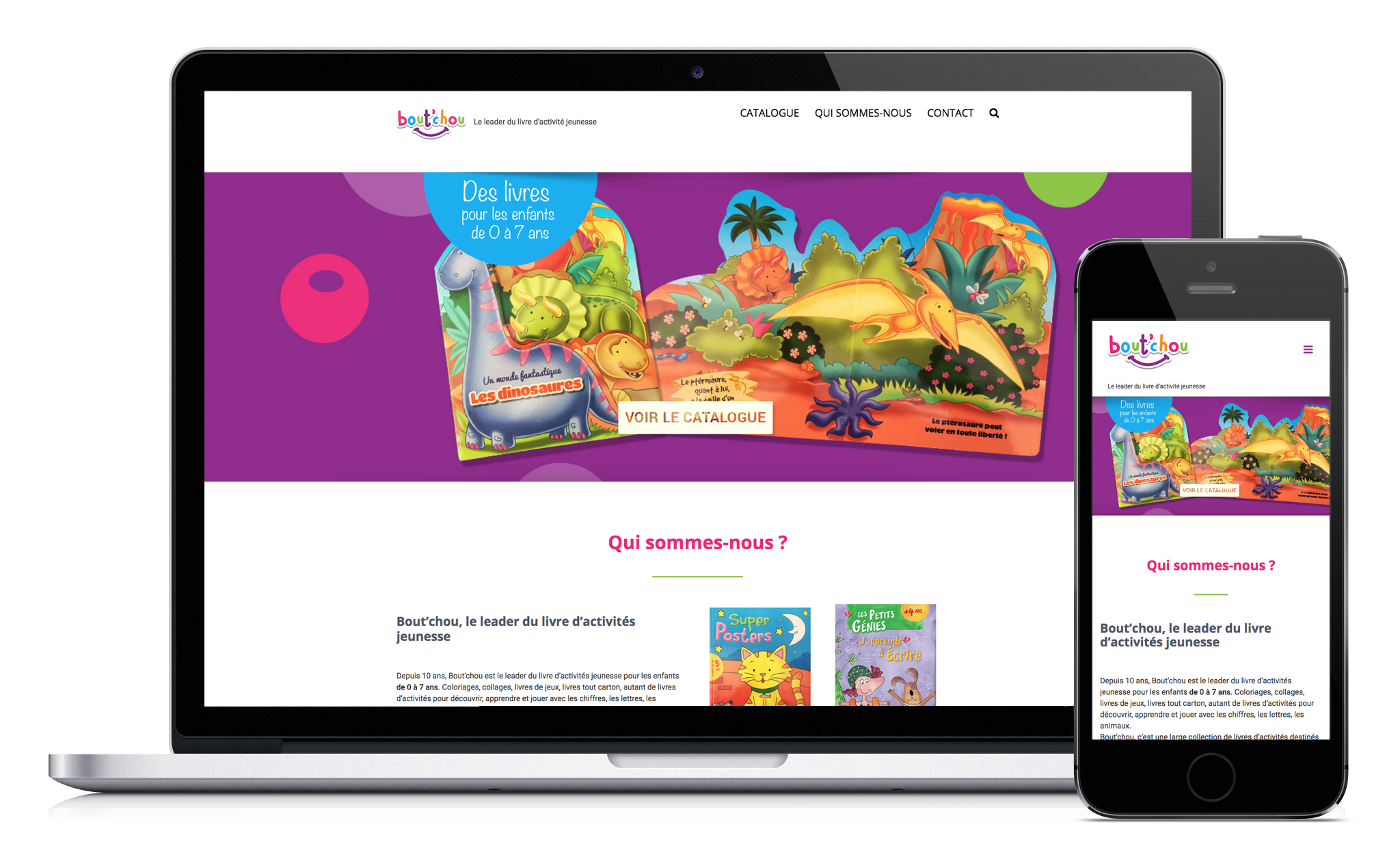 boutchou mockup Conception du site de Bout'chou